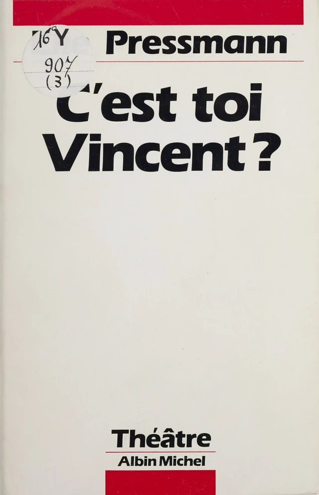 C'est toi Vincent ? - Élie Pressmann - FeniXX réédition numérique