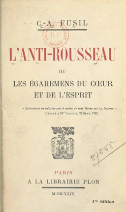 L'anti-Rousseau