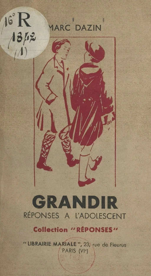 Grandir - Marc Dazin - FeniXX réédition numérique