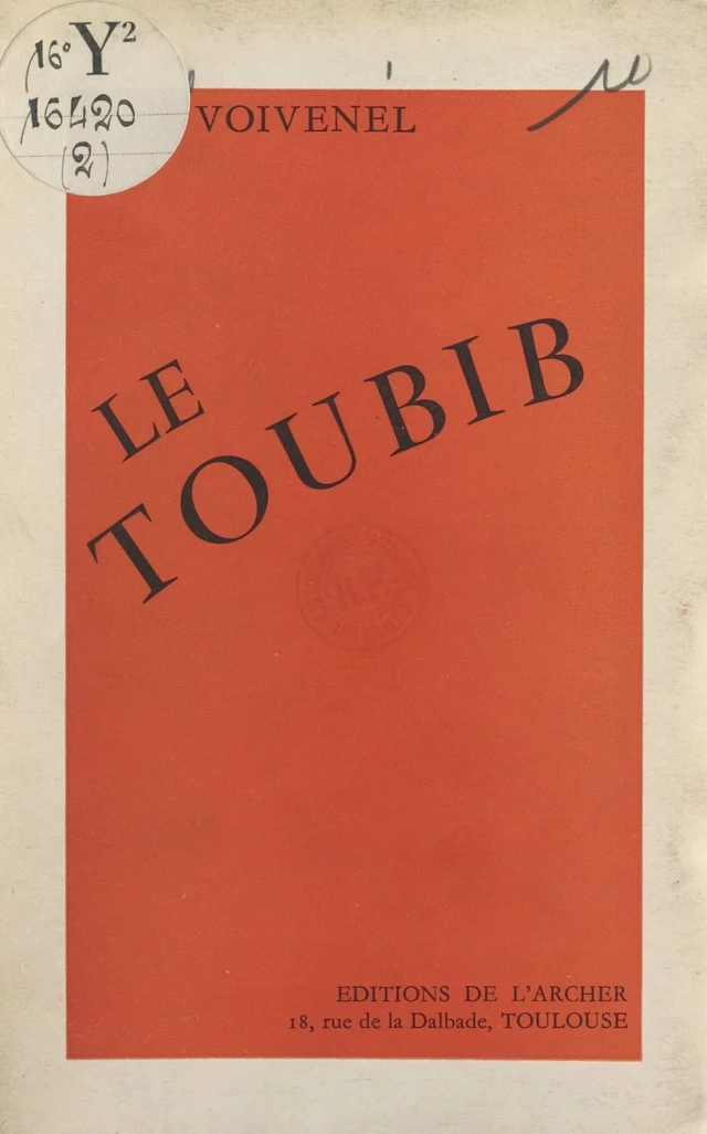 Le toubib - Paul Voivenel - FeniXX réédition numérique