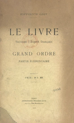 Le livre suivant l'esprit français