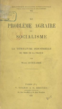 Le problème agraire du socialisme