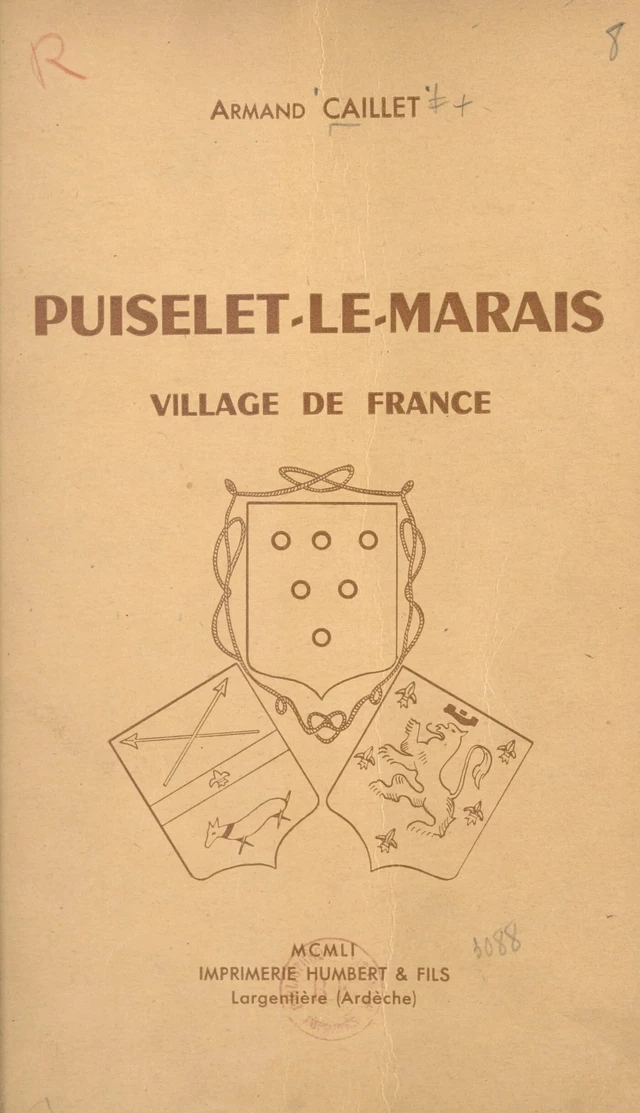 Puiselet-le-Marais, village de France - Armand Caillet - FeniXX réédition numérique