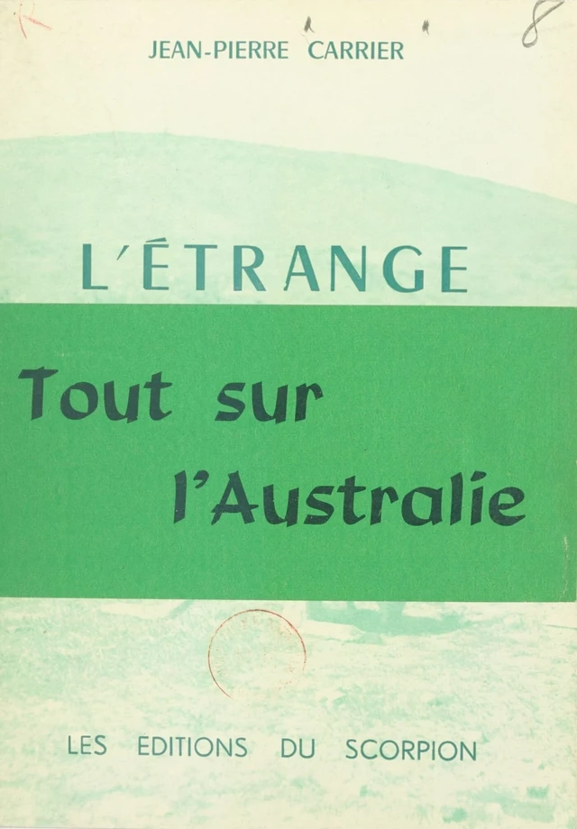 L'étrange continent - Jean-Pierre Carrier - FeniXX réédition numérique