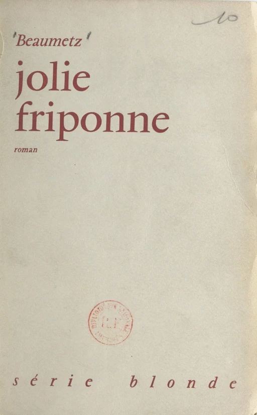 Jolie friponne - Louis-François Beaumetz - FeniXX réédition numérique