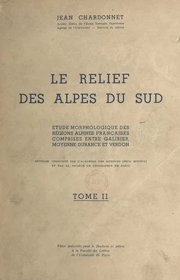 Le relief des Alpes du Sud (2)