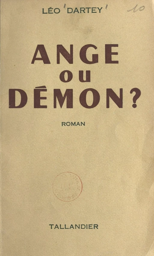 Ange ou démon ? - Léo Dartey - FeniXX réédition numérique