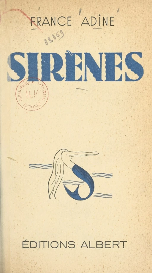 Sirènes - France Adine - FeniXX réédition numérique