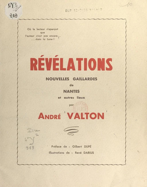 Révélations sensationnelles - André Valton - FeniXX réédition numérique