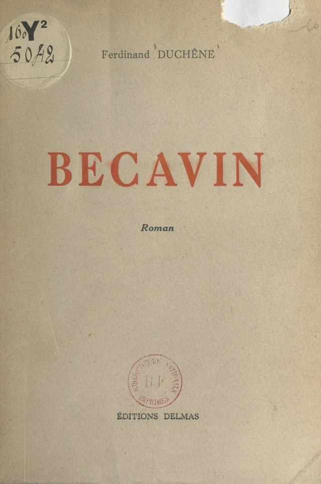 Becavin - Ferdinand Duchêne - FeniXX réédition numérique