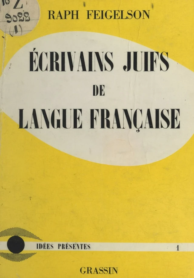 Écrivains juifs de langue française - Raph Feigelson - FeniXX réédition numérique