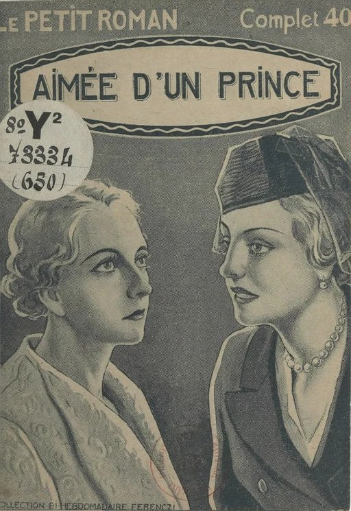 Aimée d'un prince - Maurice d'Escrignelles - FeniXX réédition numérique