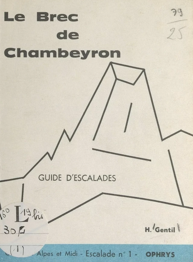 Le Brec de Chambeyron - Henri Gentil - FeniXX réédition numérique