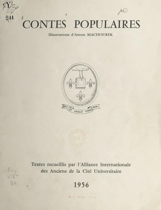 Contes populaires -  Alliance internationale des anciens de la cité universitaire - FeniXX réédition numérique