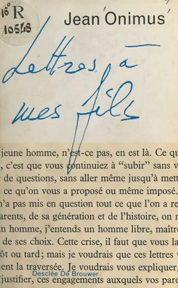 Lettres à mes fils