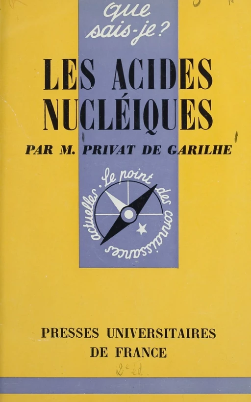 Les acides nucléiques - Michel Privat de Garilhe - FeniXX réédition numérique