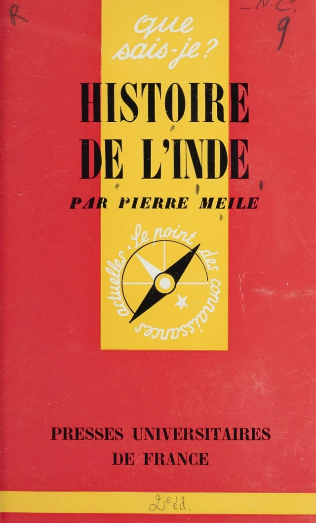 Histoire de l'Inde - Jean-Luc Chambard, André Guimbretière, Pierre Meile - FeniXX réédition numérique