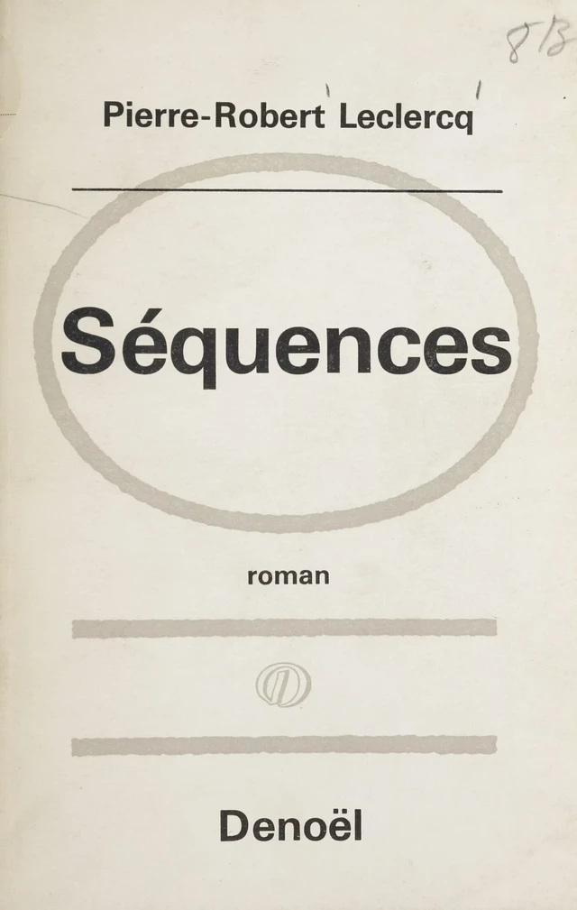 Séquences - Pierre-Robert Leclercq - FeniXX réédition numérique