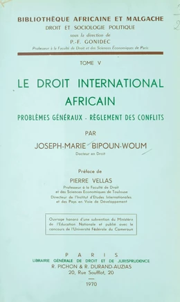 Le droit international africain