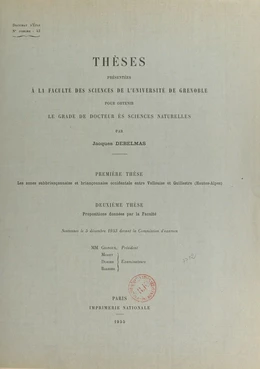 Les zones subbriançonnaise et briançonnaise occidentale entre Vallouise et Guillestre (Hautes-Alpes)