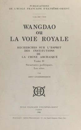 Wangdao ou La voie royale (2)