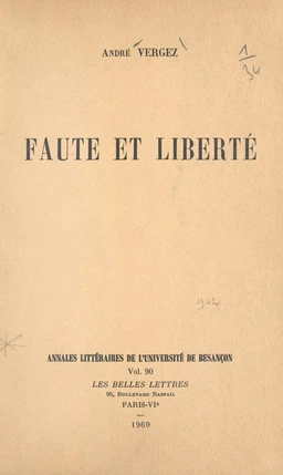 Faute et liberté...