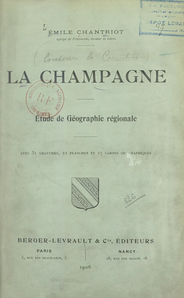 La Champagne - Émile Chantriot - FeniXX réédition numérique