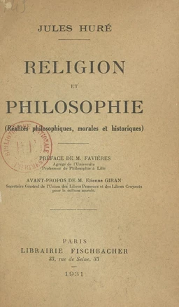 Religion et philosophie