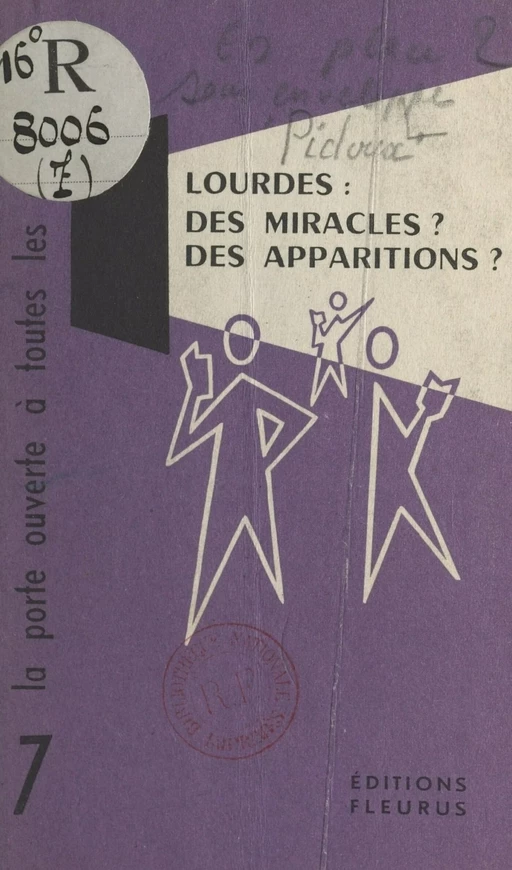 Lourdes : des miracles ? des apparitions ?. - Sylvain Pidoux de La Maduère - FeniXX réédition numérique