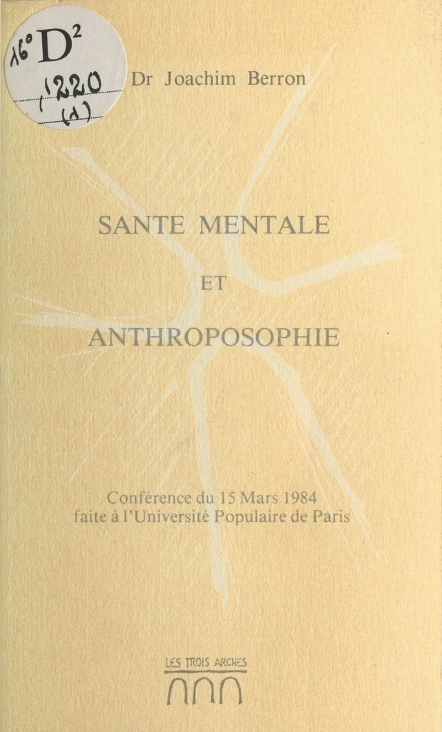 Santé mentale et anthroposophie - Joachim Berron - FeniXX réédition numérique