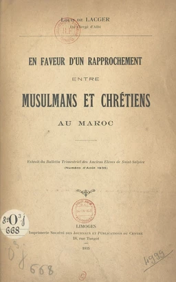 En faveur d'un rapprochement entre musulmans et chrétiens au Maroc