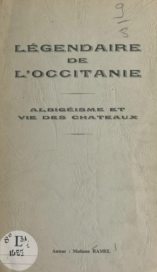 Légendaire de l'Occitanie - Jeanne Ramel - FeniXX réédition numérique