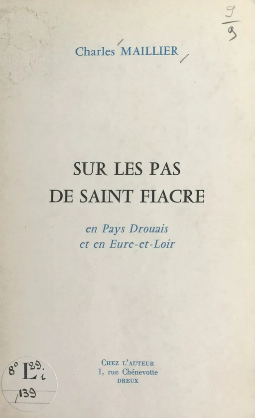 Sur les pas de Saint Fiacre - Charles Maillier - FeniXX réédition numérique