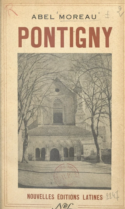 Pontigny - Abel Moreau - FeniXX réédition numérique