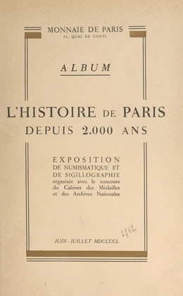 L'histoire de Paris depuis 2000 ans