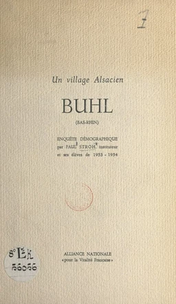 Un village Alsacien : Buhl (Bas-Rhin)