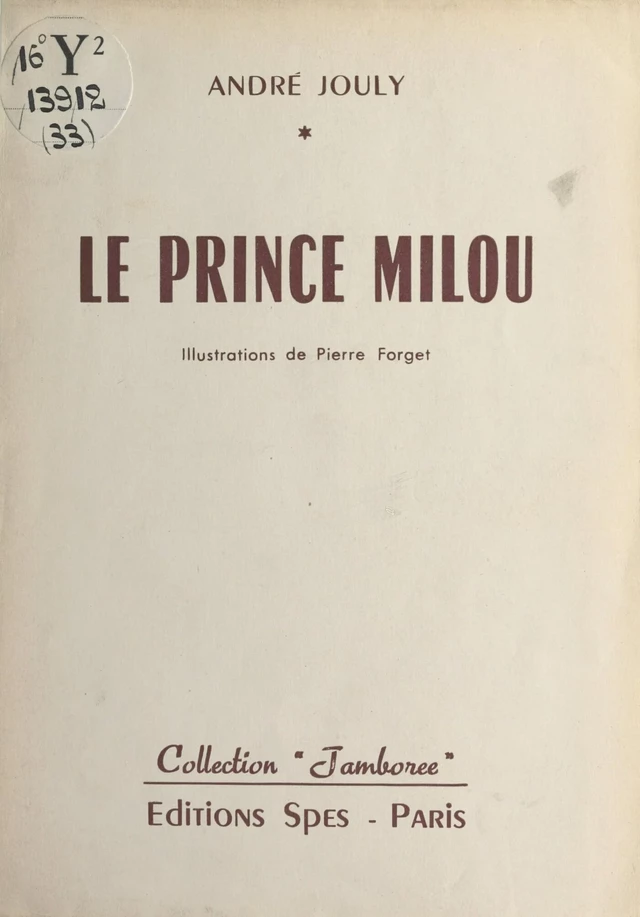 Le prince Milou - André Jouly - FeniXX réédition numérique