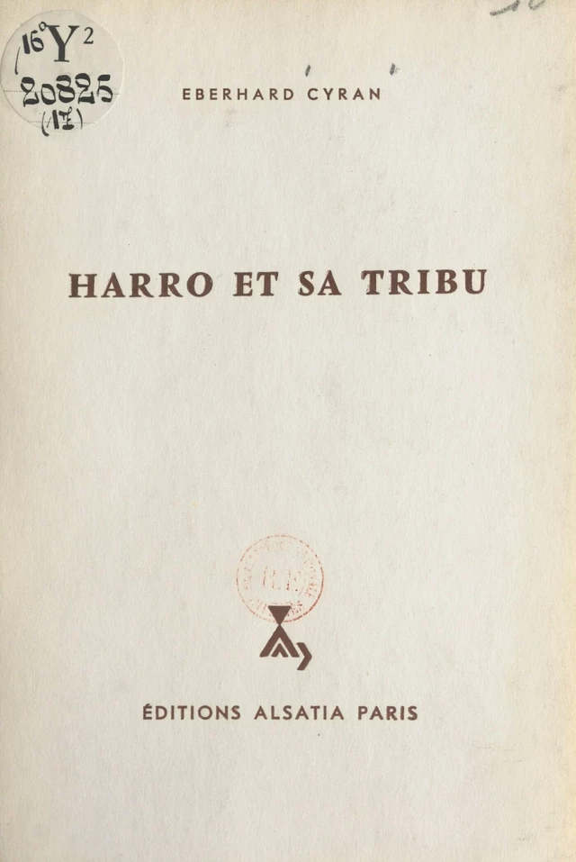 Harro et sa tribu - Eberhard Cyran - FeniXX réédition numérique