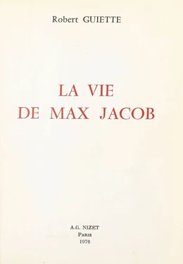 La vie de Max Jacob