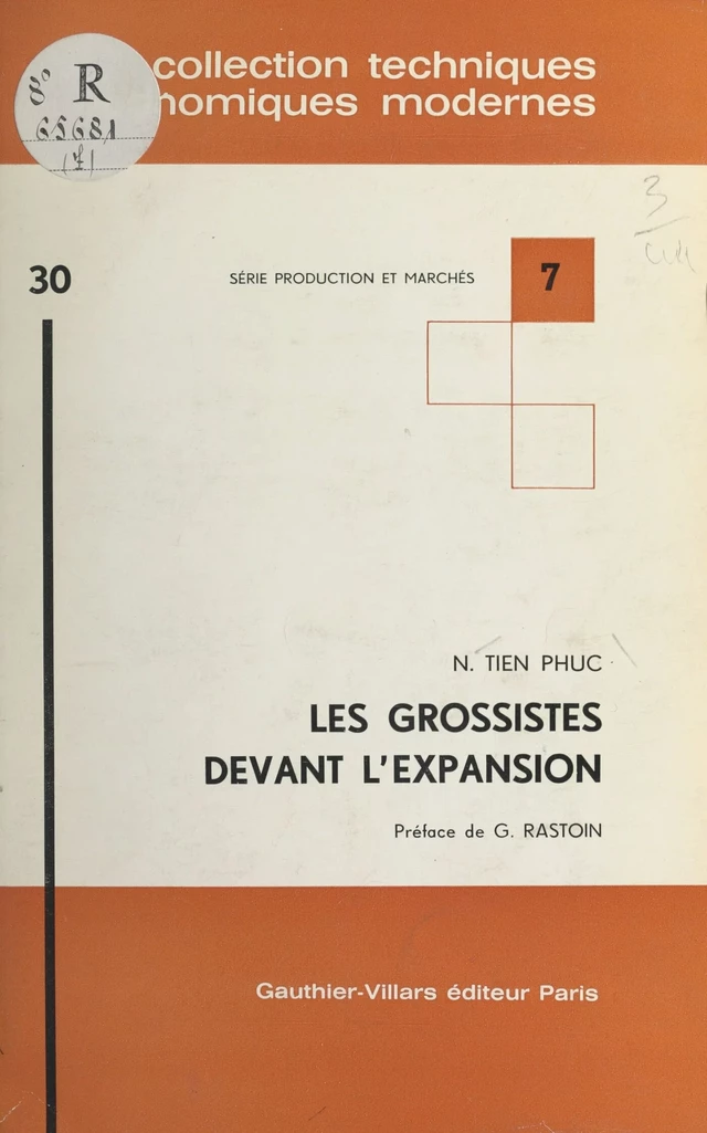 Les grossistes devant l'expansion - N. Tien Phuc - FeniXX réédition numérique