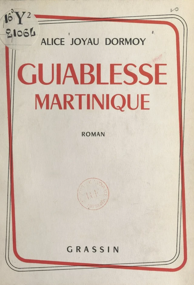 Guiablesse Martinique - Alice Joyau Dormoy - FeniXX réédition numérique