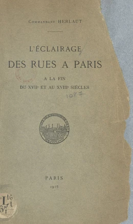 L'éclairage des rues à Paris