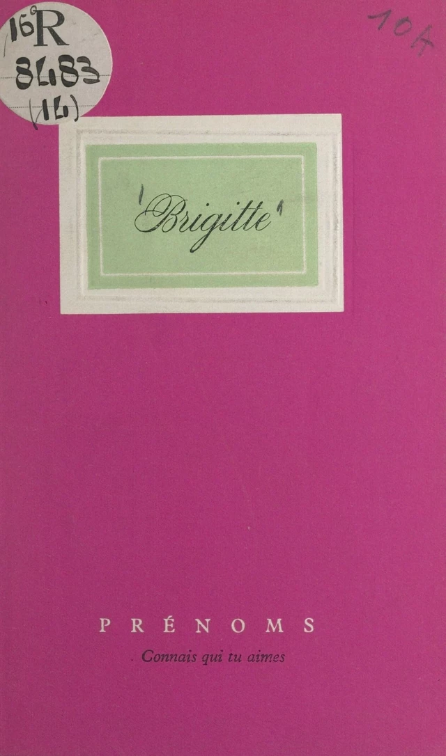 Brigitte - Jean Cognet - FeniXX réédition numérique