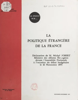 La politique étrangère de la France