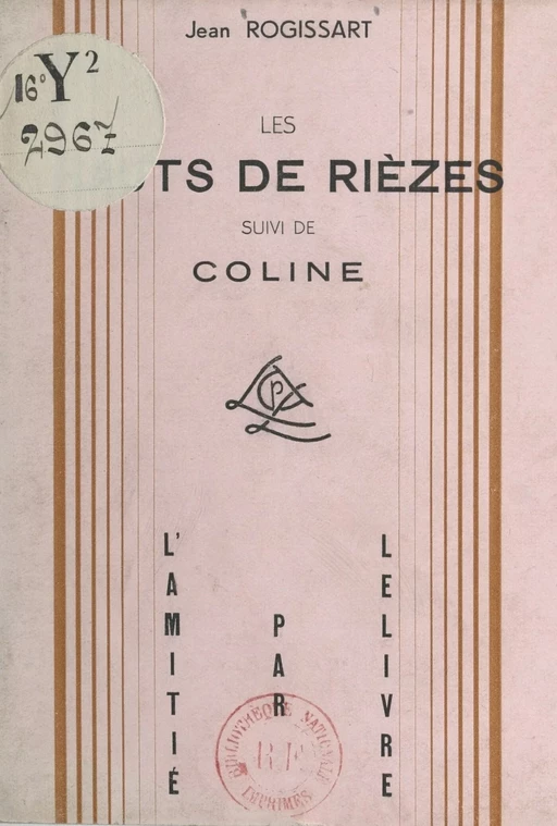 Les Hauts-de-Rièzes - Jean Rogissart - FeniXX réédition numérique