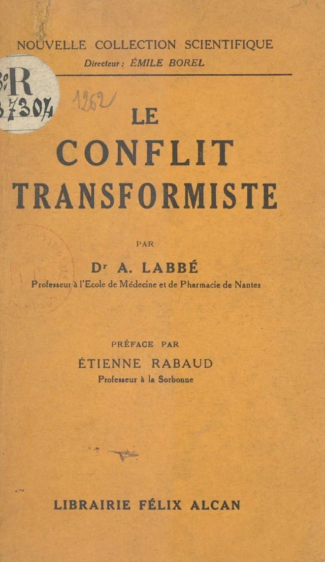 Le conflit transformiste - Alphonse Labbé - FeniXX réédition numérique