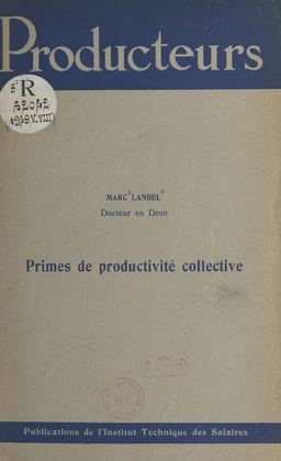 Primes de productivité collective