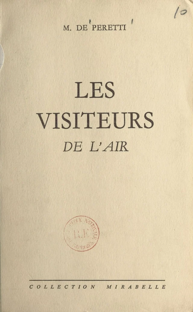 Les visiteurs de l'air - Marguerite de Peretti - FeniXX réédition numérique