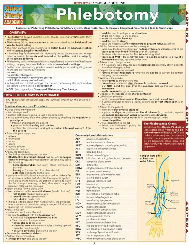 Phlebotomy - Kathryn Almquist - BarCharts, Inc.