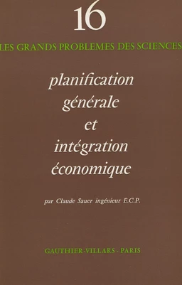 Planification générale et intégration économique